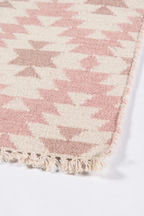 Erin Gates Thompson THO10 Pink Contemporary Hand Woven Rug Online