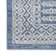 Nourison Home Lillian LIL03 Navy Cream Traditional Flat Weave Rug Supply