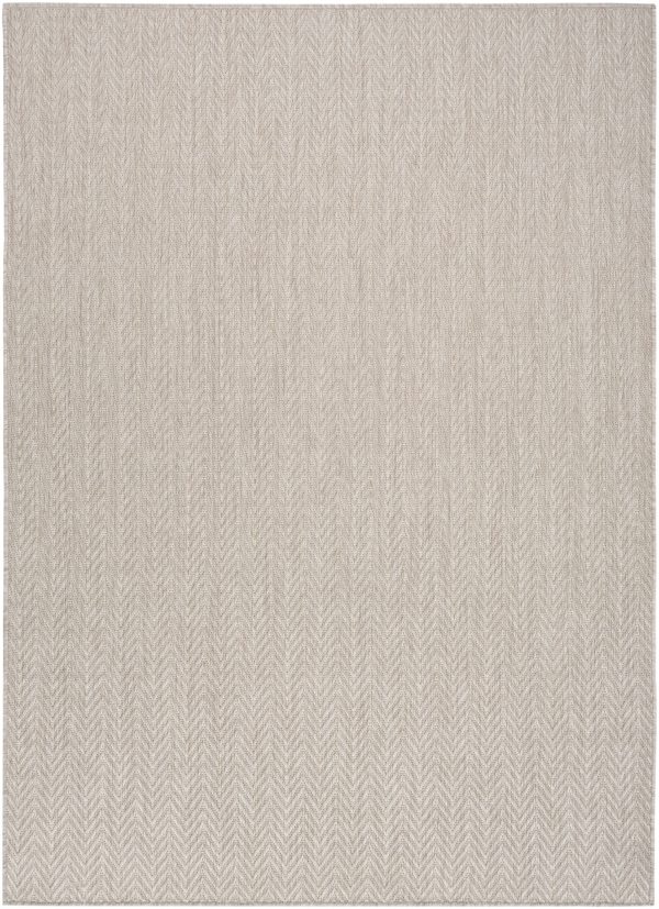 Nourison Home Horizon Indoor Outdoor HOZ02 Grey Contemporary Power-loomed Rug Online now