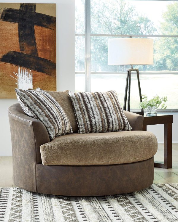 Alesbury Oversized Swivel Accent Chair Online now