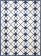 Nourison Home Decor DER03 Ivory Navy Contemporary Tufted Rug Discount