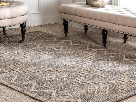 nuLOOM Handmade Moroccan Julianne Jute Area Rug Fashion