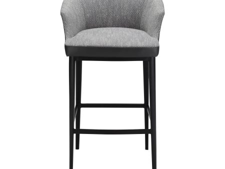 Moes Home Bar Stools Beckett Grey  Contemporary Furniture Fashion