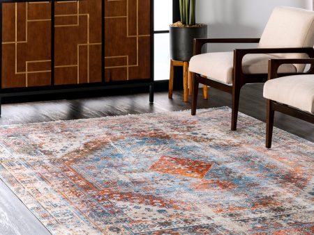 nuLOOM Farley Medallion Fringe Area Rug For Sale