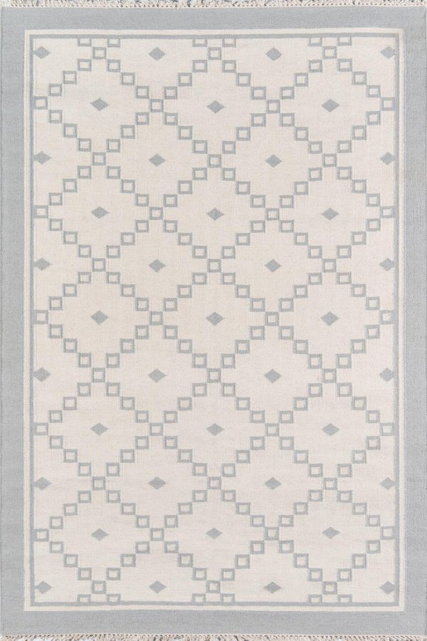 Erin Gates Thompson THO-9 Grey Contemporary Hand Woven Rug Online now