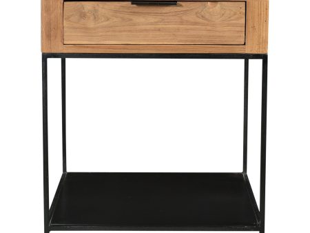 Moes Home Side Table Joliet Natural  Contemporary Furniture Hot on Sale