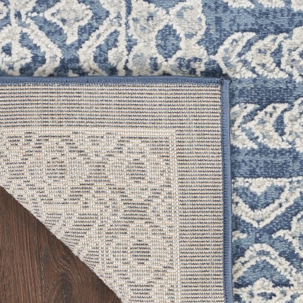 Nourison Home Lillian LIL03 Navy Cream Traditional Flat Weave Rug Supply