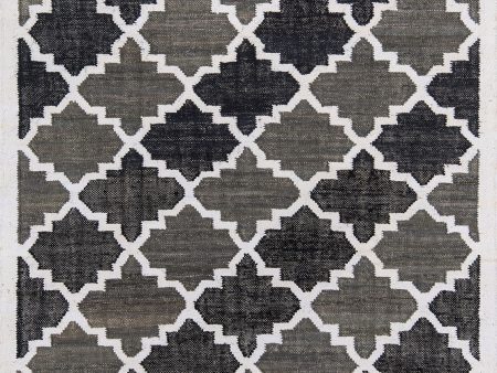 Novogratz California CAL-1 Charcoal Contemporary Hand Woven Rug Hot on Sale