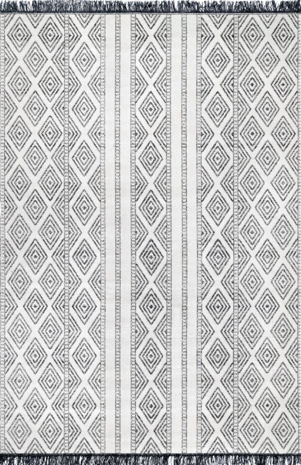 nuLOOM Indoor Outdoor Striped Miriam Area Rug For Sale