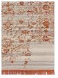 Limited DALBY DA-722 White Ivory Orange  Transitional Knotted Rug Discount