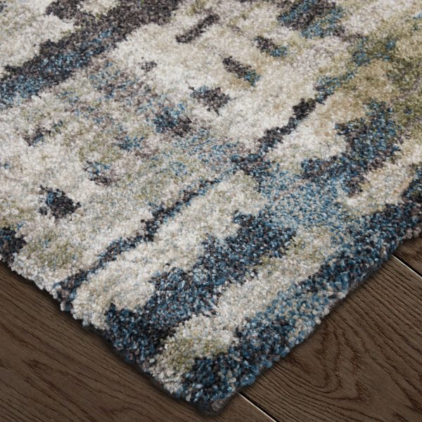 Feizy Skyview 39QBF Gray Beige Modern Industrial Rustic Machine Made Rug Discount