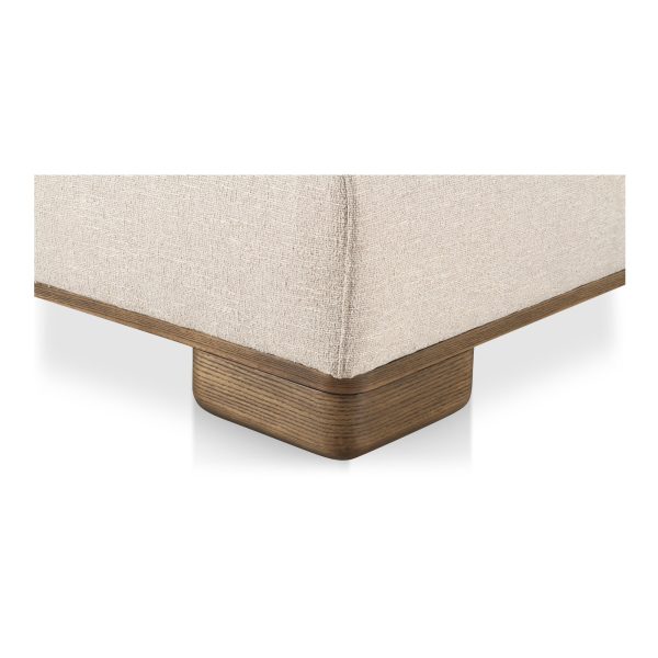 Moes Home Ottomans JUNE Beige  Rustic Furniture Supply