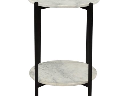 Moes Home Accent Tables Melanie White  Contemporary Furniture Cheap