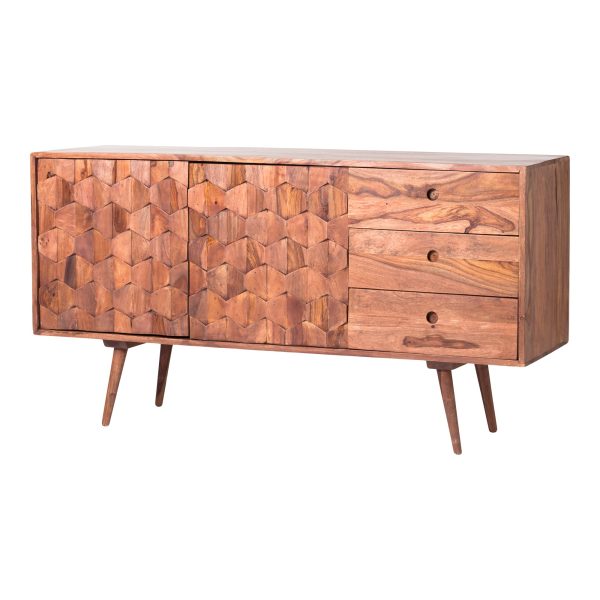 Moes Home Sideboards O2 Natural  Mid-Century Modern Furniture Discount