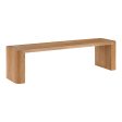 Moes Home Benches Post Natural  Modern Furniture Supply