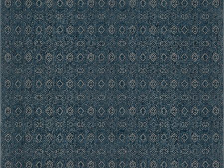 Bobby Berk Bobby Berk by Karastan (Series 1) 92430 Majolica Blue Transitional Machine Woven Rug For Cheap