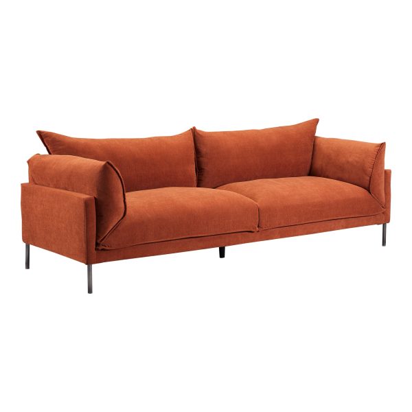 Moes Home Sofas JAMARA Orange  Scandinavian Furniture Sale