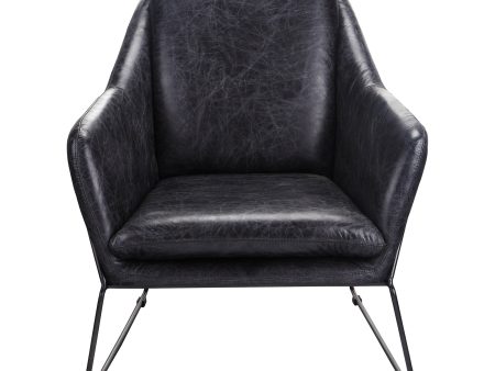 Moes Home Accent Chairs Greer Black  Modern Furniture Supply