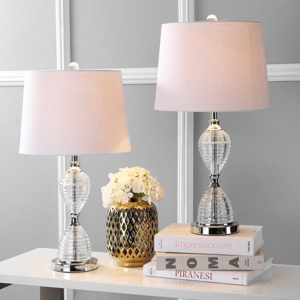 Jonathan Y Aubrey 24  Crystal LED Table Lamp For Sale