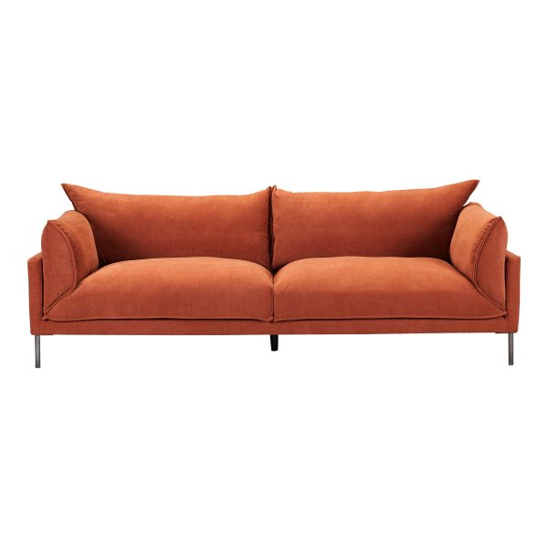 Moes Home Sofas JAMARA Orange  Scandinavian Furniture Sale