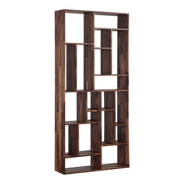 Moes Home Bookshelves Redemption Brown  Modern Furniture Discount