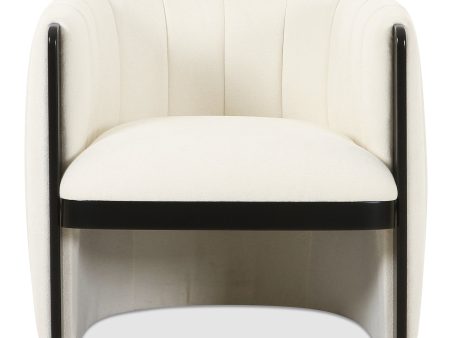 Moes Home Accent Chairs Francis White  Contemporary Furniture Supply