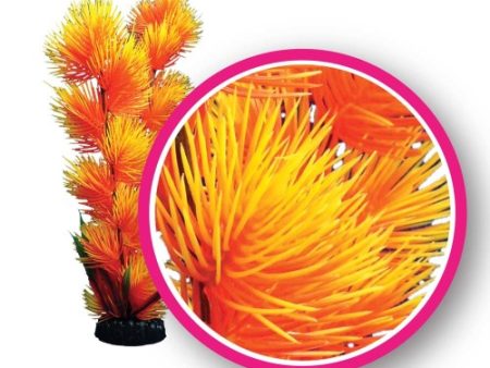 Weco Products Dream Series Pom Pom Aquarium Plant Orange, 1 Each 6 in by Weco Discount