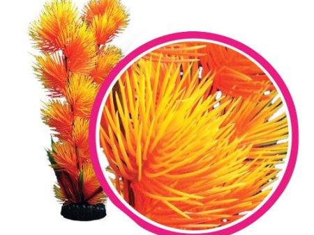 Weco Products Dream Series Pom Pom Aquarium Plant Orange, 1 Each 12 in by Weco Discount